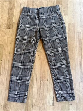 Women’s Plaid Dress Pants - Brown/Black Liverpool